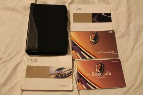 2005 saab 95 owners manual w/ warranty booklet owners manual w/ case