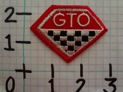 Vintage nos pontiac car patch from the 70&#039;s 006 gto
