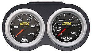 Jegs performance products 41086k black powdercoat gauge and panel kit; include
