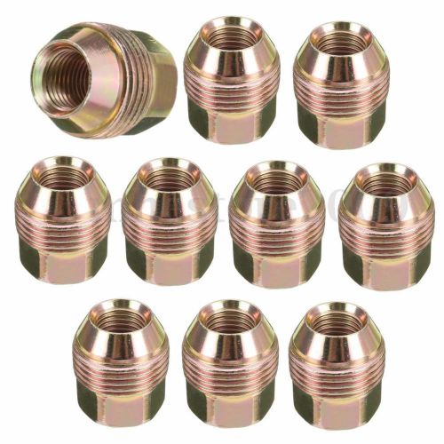 10x 7/8&#039;&#039; m14x1.5 steel open end lugs nuts set for chevrolet gmc escalade k1500