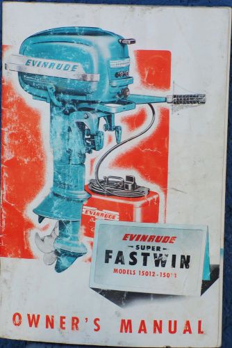 Vintage 1953 evinrude super fastwin outboard motor owners manual 15012-13