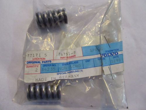 New nos oem genuine volvo penta marine boat set of 2 springs 76751 76751-7