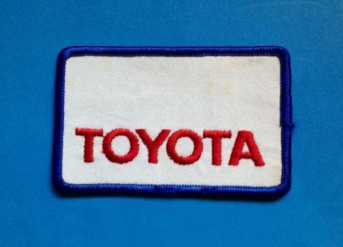 Rare vintage 1970&#039;s toyota sew on employee uniform jacket patch crest