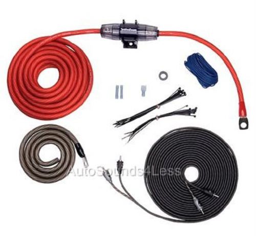 Rockford fosgate rfk4i true 4 gauge amplifier wiring kit twisted pair rca cable