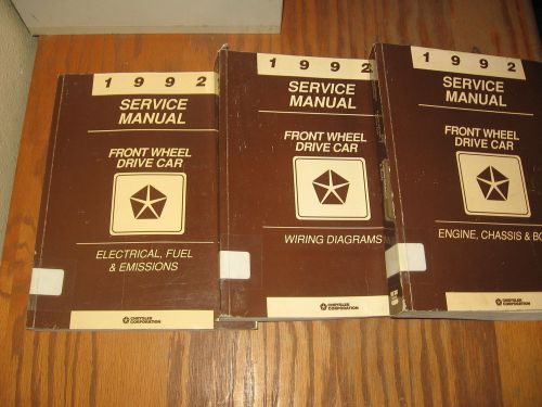 Sell 1992 Dodge Chrysler LeBaron New Yorker Daytona Fifth Avenue Shop