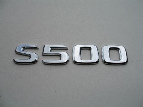 00 01 02 03 04 05 06 mercedes s500 rear trunk lid emblem logo badge sign symbol
