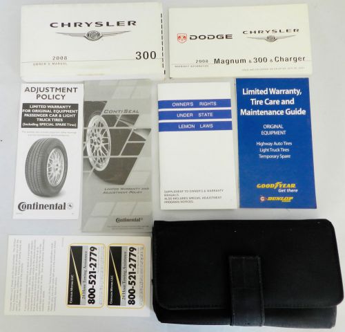 Chrysler 300c owners manual with case