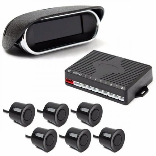 Cq-a02s car parking system black premium rear&amp;front view sensors and display