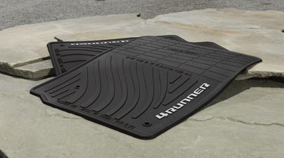 2013-2014 toyota 4runner black all-weather floor mats - new 4-piece set! oem!!