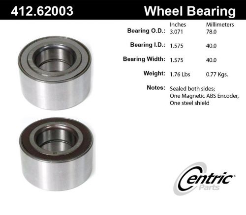 Centric parts 412.62003 front axle bearing