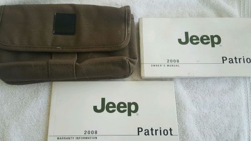 2008 jeep patriot owners manual