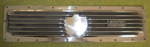 Polished thickstun gmc 6 finned aluminum side cover 270 302 inline hot rod