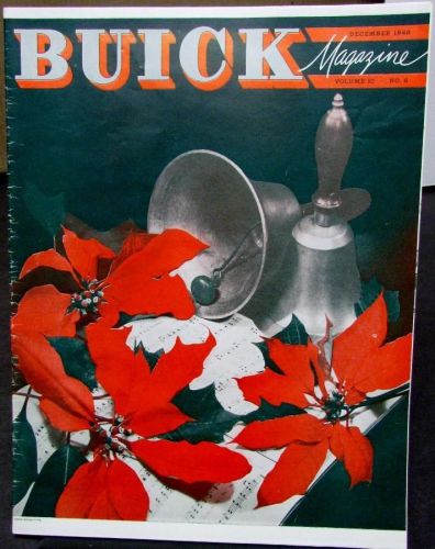 Buick magazine dec 1948 vol 10 no 6 original 1948 dynaflow super roadmaster