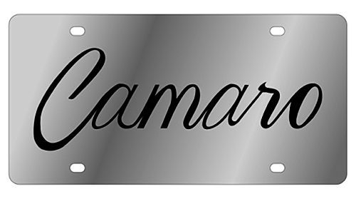 New chevrolet camaro stainless steel license plate