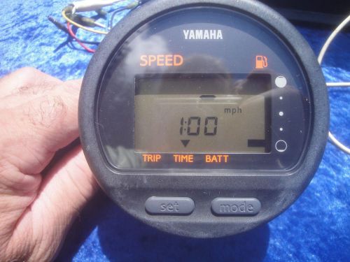 Yamaha oem multi-function lcd speedometer gauge outboard trip time batt fuel