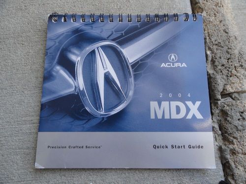 2004 acura mdx  quick reference guide owners manual supplement