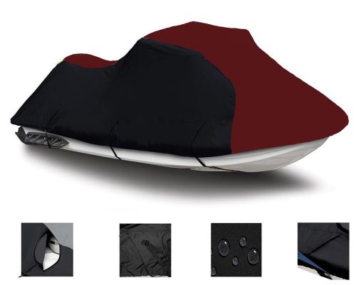 Burgundy 600 denier jet ski cover 3 seater jet ski from 120&#034;-129&#034; in length