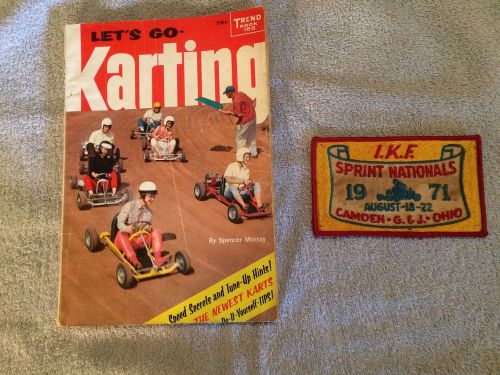 1959 lets go karting magazine &amp; 1971 ikf patch camden ohiio