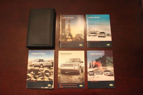 2008 land rover range rover full size owners manual set with navigation manual