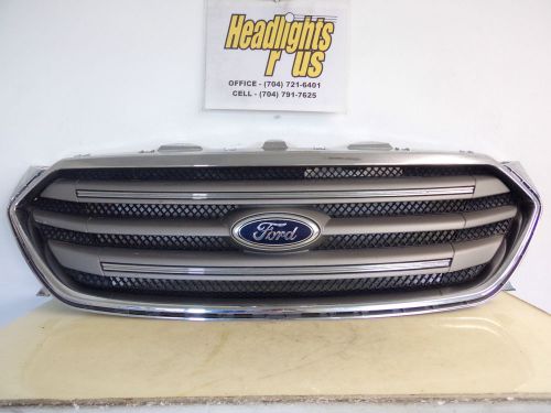 Sell 2013 2014 2015 Ford Taurus Gray Black Chrome Upper Grille W