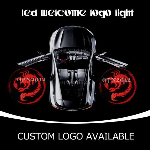 2x scorpion logo auto car door led projector welcome lamp ghost shadow light