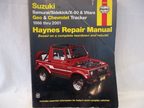Suzuki/samurai/sidekick/x-90/vitara/geo and chev tracker 1986-2001