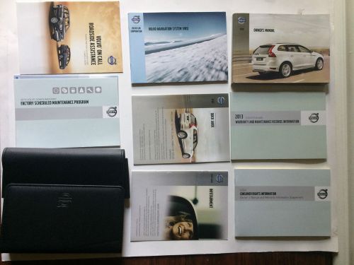 2013 volvo xc60 owners manual with a case and a navigation manual genuine oem