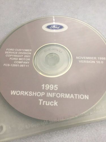 1995 ford f-150 truck workshop information repair manual on cd