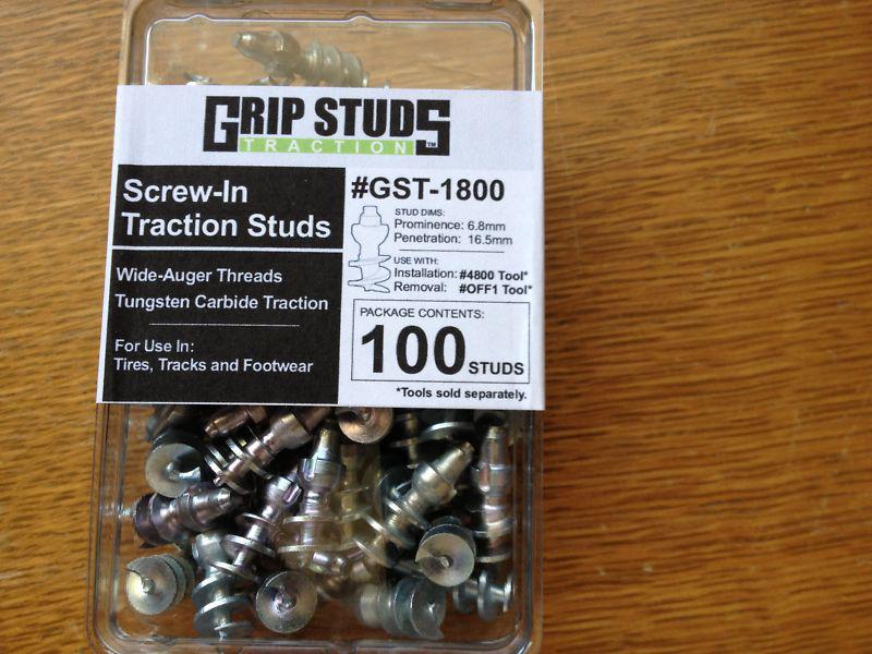 Motorcycle tire studs traction in dirt mud & ice #1800r rear tire grip studs 100