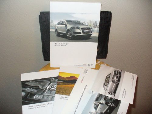 2011 11 audi q7 owners manual with case 207