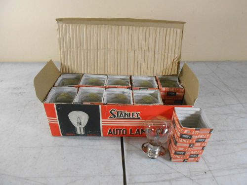 Lot of 10 vtg nos stanley 6v25/25w auto lamp bulbs a5655k in original box (1)