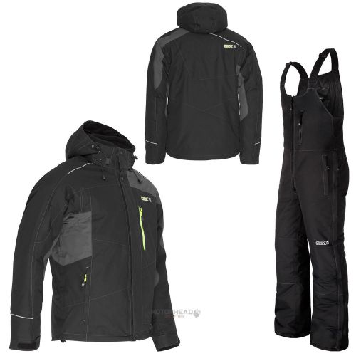 Snowmobile ckx suit squamish jacket black charcoal air bib pants men xsmall