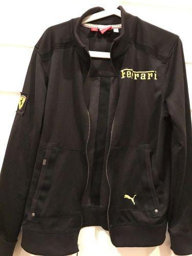 Men&#039;s ferrari puma small black track jacket