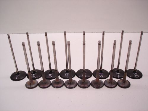 Full set nascar xceldyne titanium valves 2.200&#034; x 6.075&#034; 6mm 1.615&#034; x 5.820&#034; 7mm