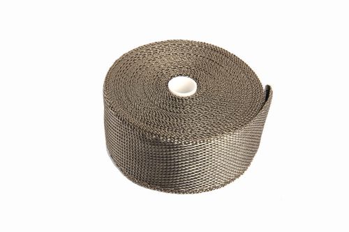 Hiwow titanium exhaust/header heat wrap, 2&#034; x 25&#039; roll with stainless ties kit