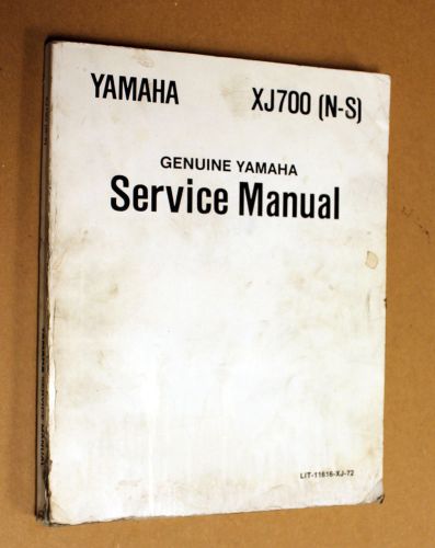 Yamaha oem service repair manual xj700 x-xc n/s lit-11616-xj-00