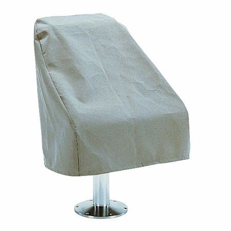 Bucket-style pontoon boat captain seat cover