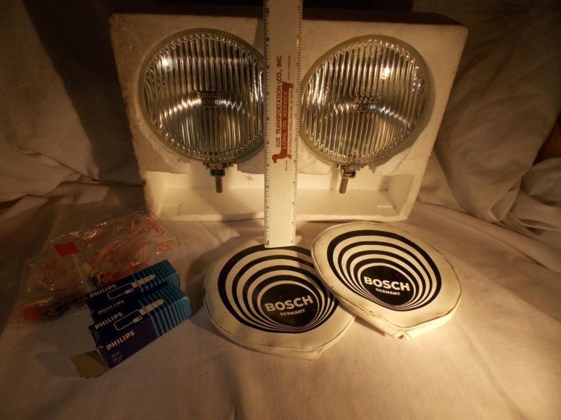 Vintage nos pair of bosch headlights, fog lights, volkswagon, benz