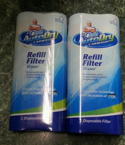 Mr clean autodry car wash filter 2 filter refills. 20 total uses.