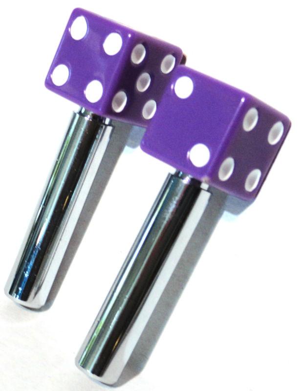 Door lock knobs purple dice screw on for kenworth freightliner peterbilt