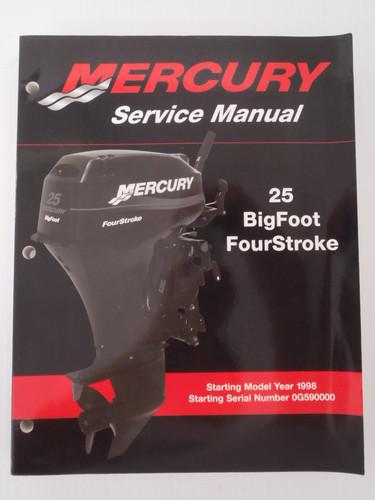 Used mercury outboards 25 bigfoot fourstroke factory service manual 90-854785r2
