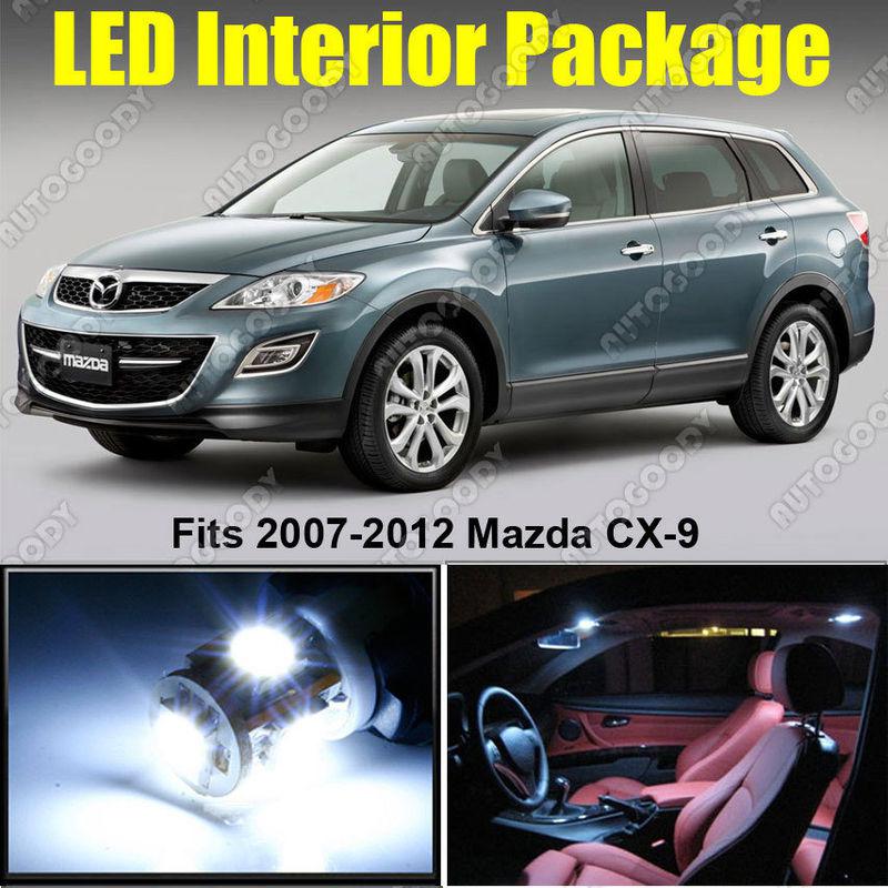7 x white led lights interior package deal mazda cx-9