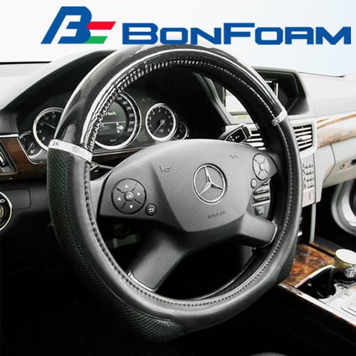 Bonform 6968-01/6968-05 3d carbon leather mesh steering wheel cover motor car  