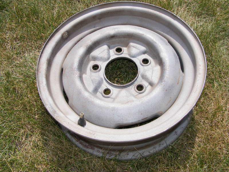 1948 49 50 51 52 53 54 55 ford mercury steel wheel 15" good condition - blasted