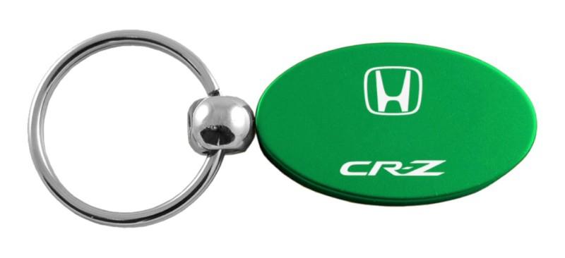 Honda crz green oval keychain / key fob engraved in usa genuine