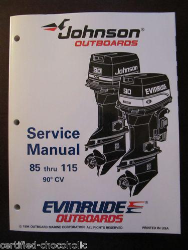 1995 evinrude johnson service manual 85 90 100 112 115 - free shipping