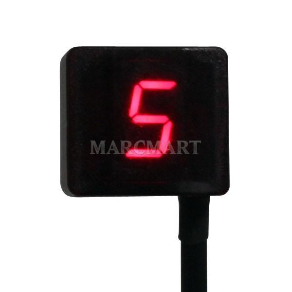 Super thin 5 speed red universal digital gear neutral indicator for motorcycle