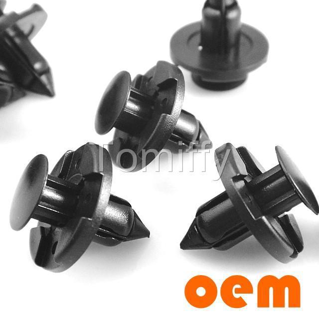 100x nissan fender bumper clips push type fascia retainer fastener 01553-09321
