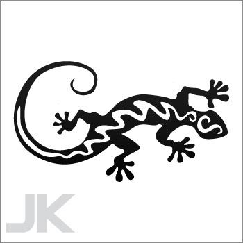Decal stickers lizard tribal style squamate reptile lepidosauria 0502 kazza