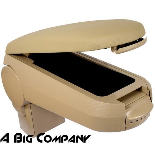 99-04 vw golf jetta bora beige leatherette center console armrest storage box 00